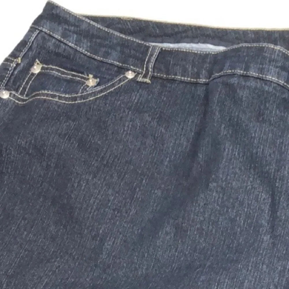 ADDITIONAL ELLE PETITE BELLA WIDE LEG BOOT JEANS SZ26 LN30 ⭐️